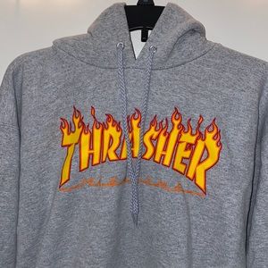 Gray thrasher magazine hoodie